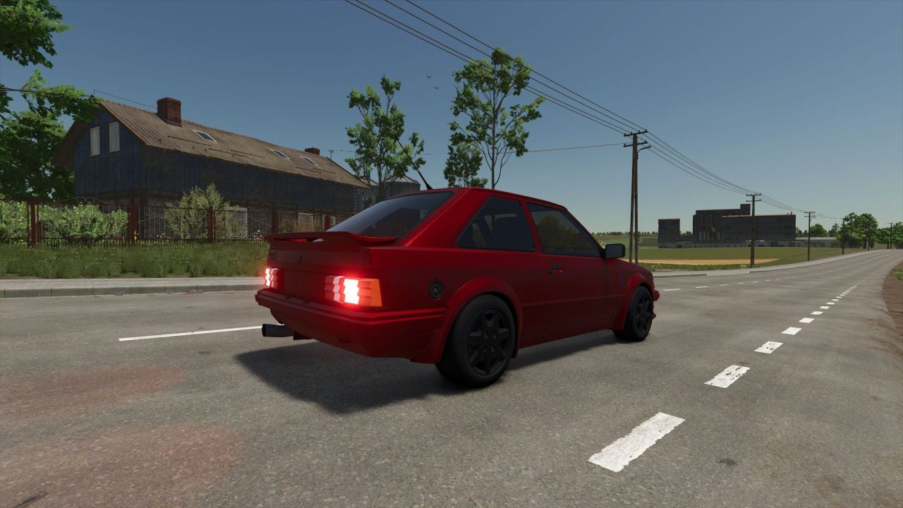 Автомобіль Ford Escort RS Turbo 1986 для Farming Simulator 25