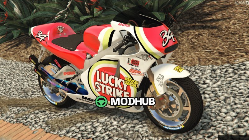 Мотоцикл Honda NSR 500 Lucky Strike [Replace] для GTA 5