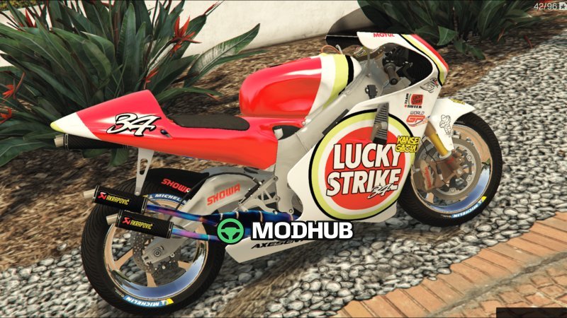 Мотоцикл Honda NSR 500 Lucky Strike [Replace] для GTA 5