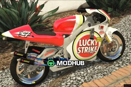 Мотоцикл Honda NSR 500 Lucky Strike [Replace] для GTA 5 — 3