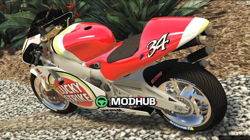 Мотоцикл Honda NSR 500 Lucky Strike [Replace] для GTA 5