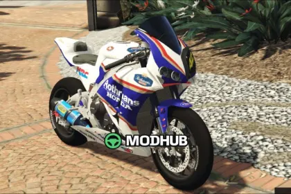 Скін Honda CBR 1000 RR Rothmans для GTA 5 — 2