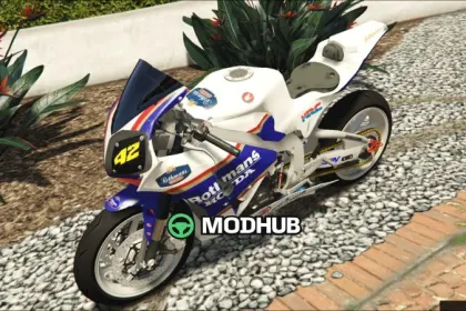Скін Honda CBR 1000 RR Rothmans для GTA 5 — 3