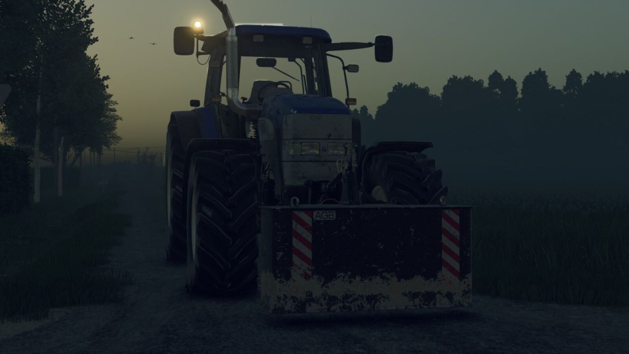 Powerful AGB 1200 Kg Weight for Stable Tractor Operation in FS25
