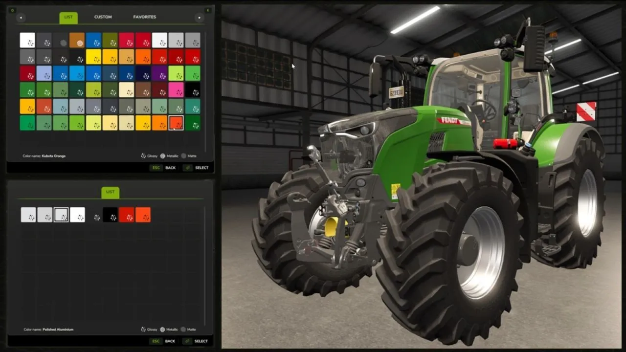 Ефективний Enhanced Color Selection — Розширені Кольори та Диски для Farming Simulator 25