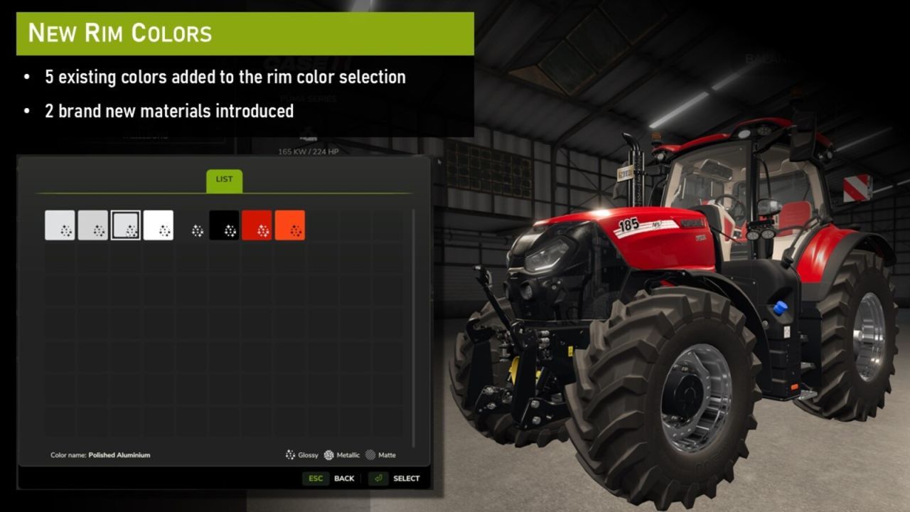 Ефективний Enhanced Color Selection — Розширені Кольори та Диски для Farming Simulator 25