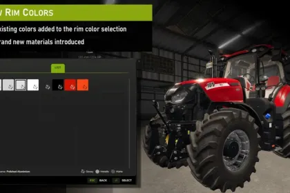 Ефективний Enhanced Color Selection — Розширені Кольори та Диски для Farming Simulator 25 — 3