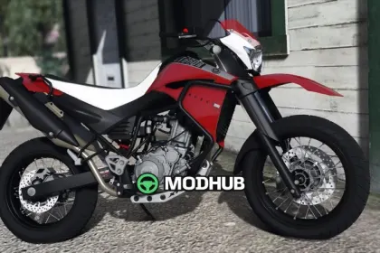 Мотоцикл Yamaha XT660R 2014 з цифровими приладами для GTA 5