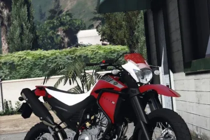 Мотоцикл Yamaha XT660R 2014 з цифровими приладами для GTA 5 — 4