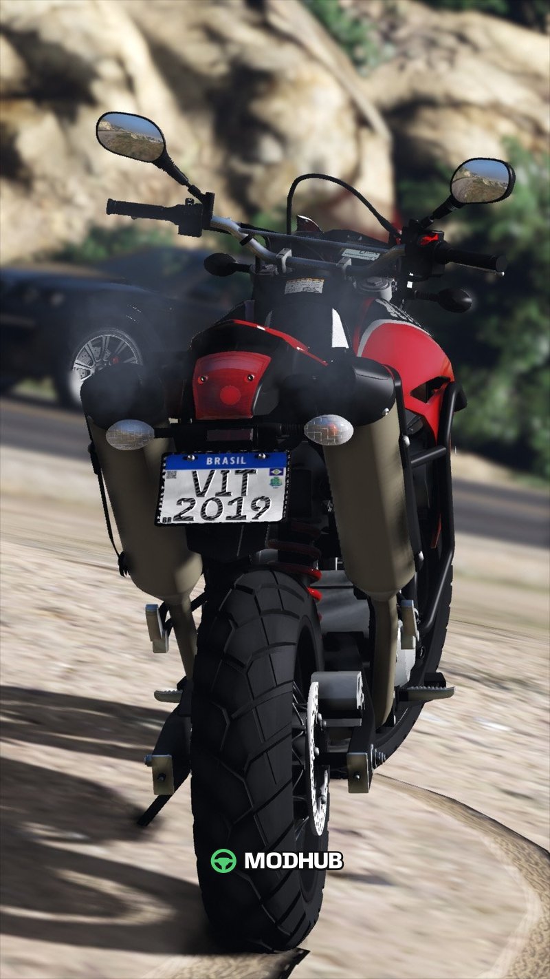 Мотоцикл Yamaha XT660R 2014 з цифровими приладами для GTA 5