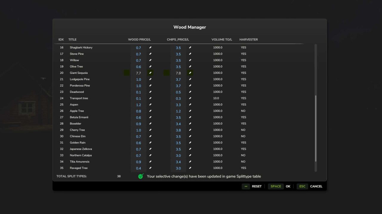 Ефективний Wood Manager для Farming Simulator 25 — Повний Контроль Цін на Деревину - Скріншоти