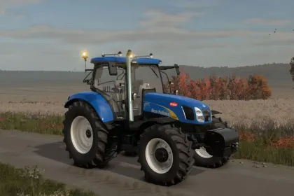 Трактор New Holland T6000 Edit (Real Sounds) для Farming Simulator 25