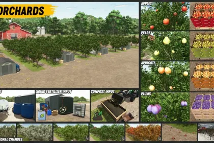 Effektives Paket Orchards And Greenhouses — Gärten, Gewächshäuser und Verarbeitung für Farming Simulator 25