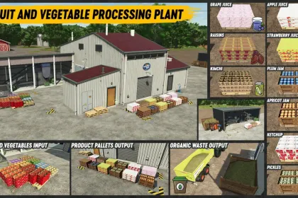 Effektives Paket Orchards And Greenhouses — Gärten, Gewächshäuser und Verarbeitung für Farming Simulator 25