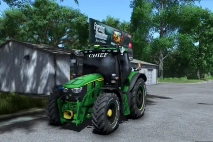 Трактор John Deere 6R Chief для Farming Simulator 25