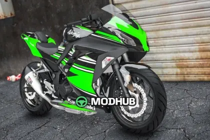 Мотоцикл Kawasaki Ninja300 2017 для GTA 5