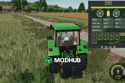 HUD JD Terminal V1.1 для FS25 — 3