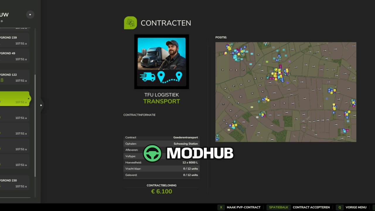 Система Transport Contracts V1.0.0.9 для FS25