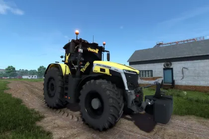 Трактор New Holland Massey Ferguson 9S PIKACHU для Farming Simulator 25
