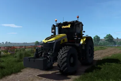 Трактор New Holland Massey Ferguson 9S PIKACHU для Farming Simulator 25 — 2