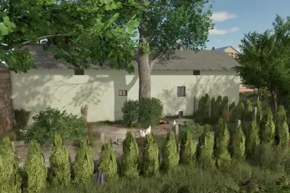 Ефективний Garage Pack: Компактні Гаражі для Техніки + Курник для FS25 — 2