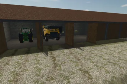 Modern Garage 45x11 for Farming Simulator 25 — Convenient Equipment Storage — 2