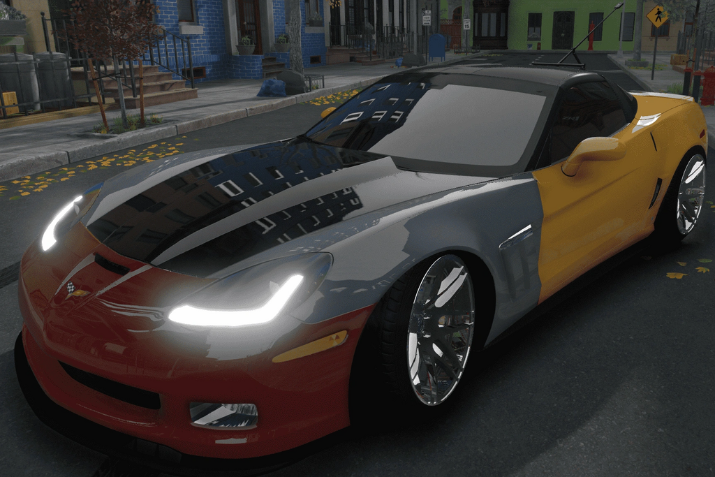 Таксі-набір 2009 Chevrolet Corvette C6 для GTA 5