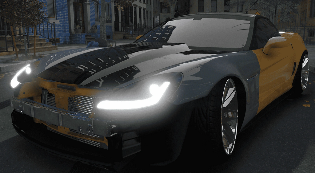 Таксі-набір 2009 Chevrolet Corvette C6 для GTA 5 — 4