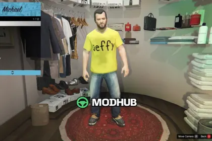 Футболка Jeffy для Michael для GTA 5