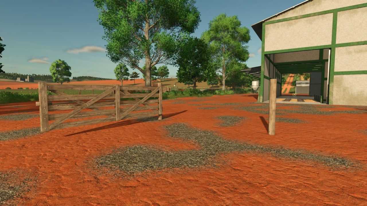 Міцний Fence BR: Колючий Дріт і Дерев’яні Ворота для Farming Simulator 25