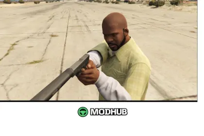 Пістолет Glock 17 (зі глушником та без) для GTA 5 — 4