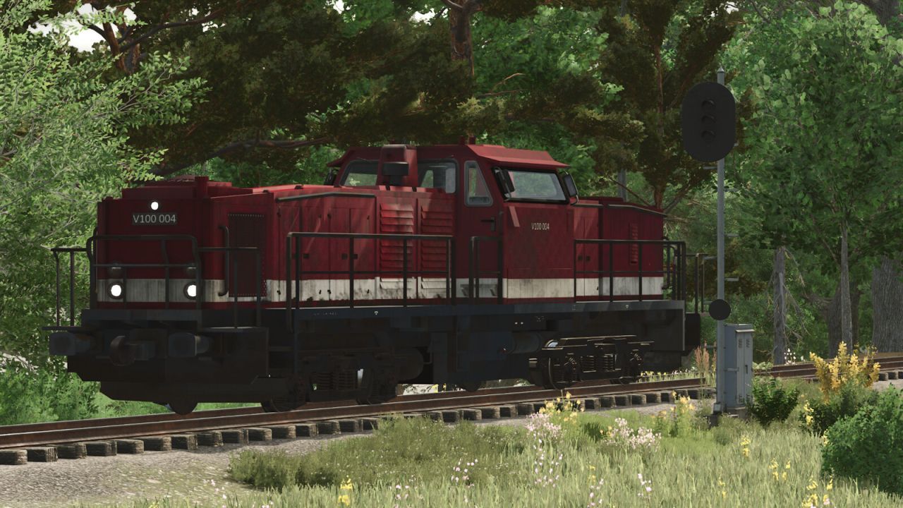 Legendary Diesel Locomotive V100 (Prefab) for Farming Simulator 25 — Atmospheric Railway on the Map