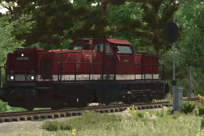 Legendary Diesel Locomotive V100 (Prefab) for Farming Simulator 25 — Atmospheric Railway on the Map — 2