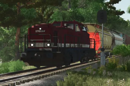 Legendary Diesel Locomotive V100 (Prefab) for Farming Simulator 25 — Atmospheric Railway on the Map — 4