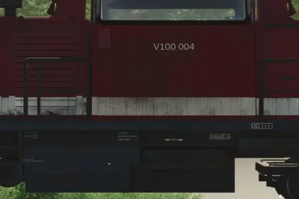 Legendary Diesel Locomotive V100 (Prefab) for Farming Simulator 25 — Atmospheric Railway on the Map — 5