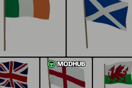 Прапори (префаб) Flags Pack V1.0 для FS25