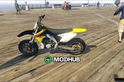 Мотоцикл Suzuki Rmz 125 Supermotard 1.0 для GTA 5 — 4