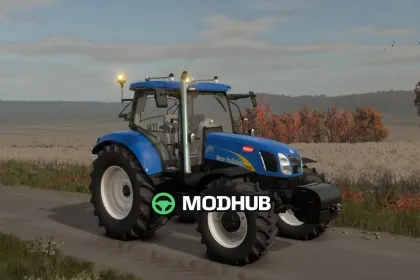 Трактор New Holland T6000 Edit (Real Sounds) V1.0 для FS25