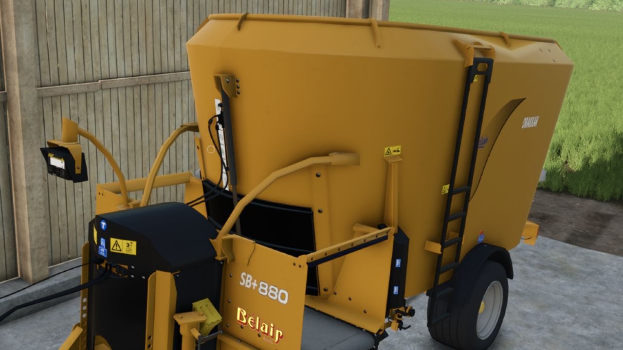 Efficient Feed Mixer Bélair DRAKKAR SB+ 880 with 18,000 l for Farming Simulator 25