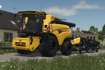 Neuer Leistungsstarker Mähdrescher New Holland CR1090 2024 für Maximale Erträge in FS25 — 2