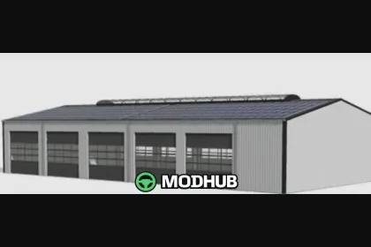 Промисловий машинний ангар v1.0 для FS25