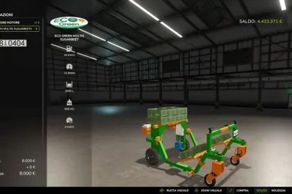 Effizienter Elektrischer Mähdrescher EcoGreen Multis für Gemüse in Farming Simulator 25