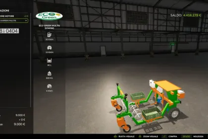 Effizienter Elektrischer Mähdrescher EcoGreen Multis für Gemüse in Farming Simulator 25