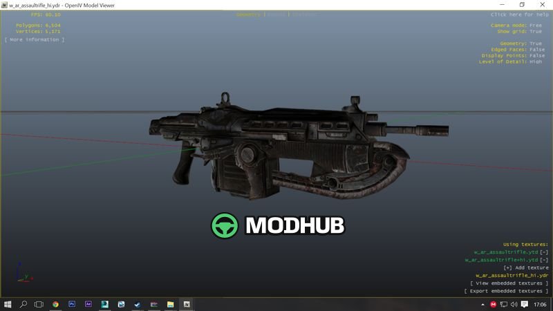 Gears of War Lancer 1.0.0 für GTA 5
