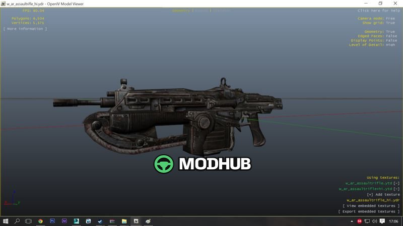 Gears of War Lancer 1.0.0 für GTA 5