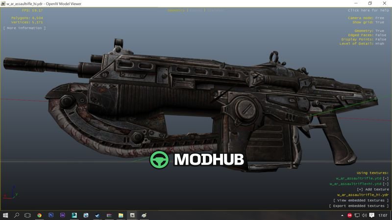 Gears of War Lancer 1.0.0 für GTA 5