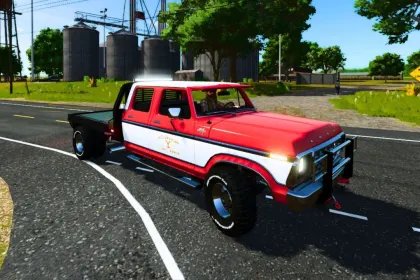 Legendarny Pickup 1979 Ford F350 Crew Cab — Potężny 4x4 do Pracy i Transportu w FS25 — 1