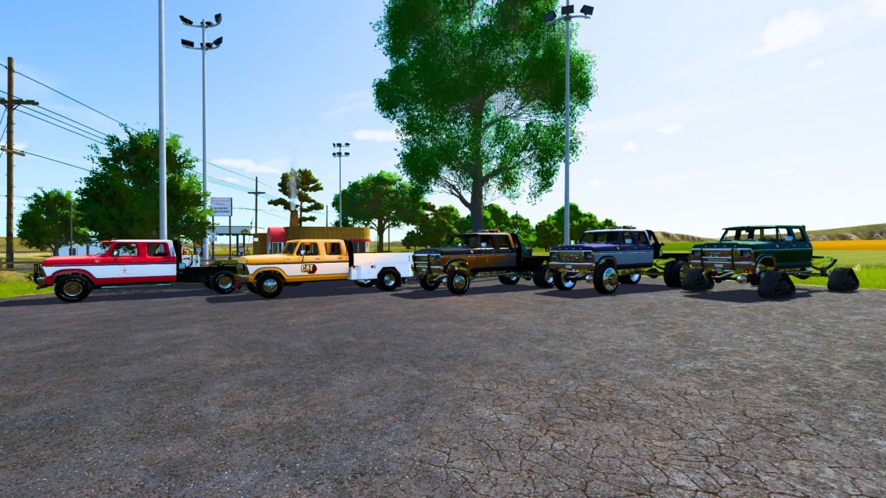 Legendarny Pickup 1979 Ford F350 Crew Cab — Potężny 4x4 do Pracy i Transportu w FS25