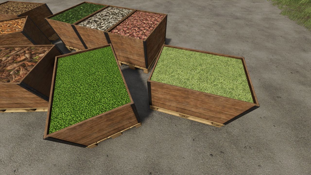 Корисний Root Crops Pallet — Палети для Коренеплодів і Овочів у Farming Simulator 25
