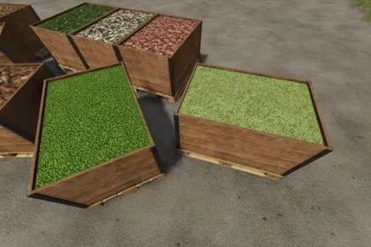 Nützliche Root Crops Pallet — Paletten für Wurzelgemüse und Gemüse in Farming Simulator 25